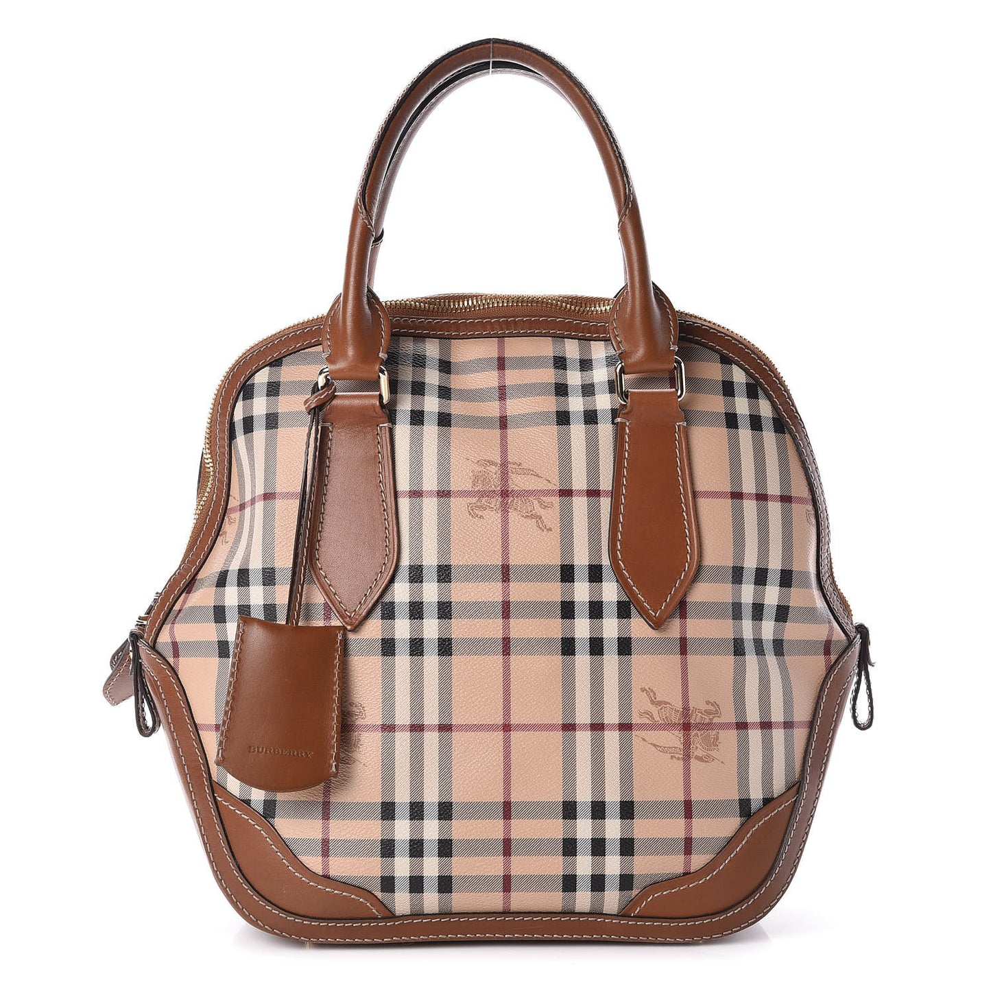 Haymarket Check Medium Orchard Bowling Bag Brown