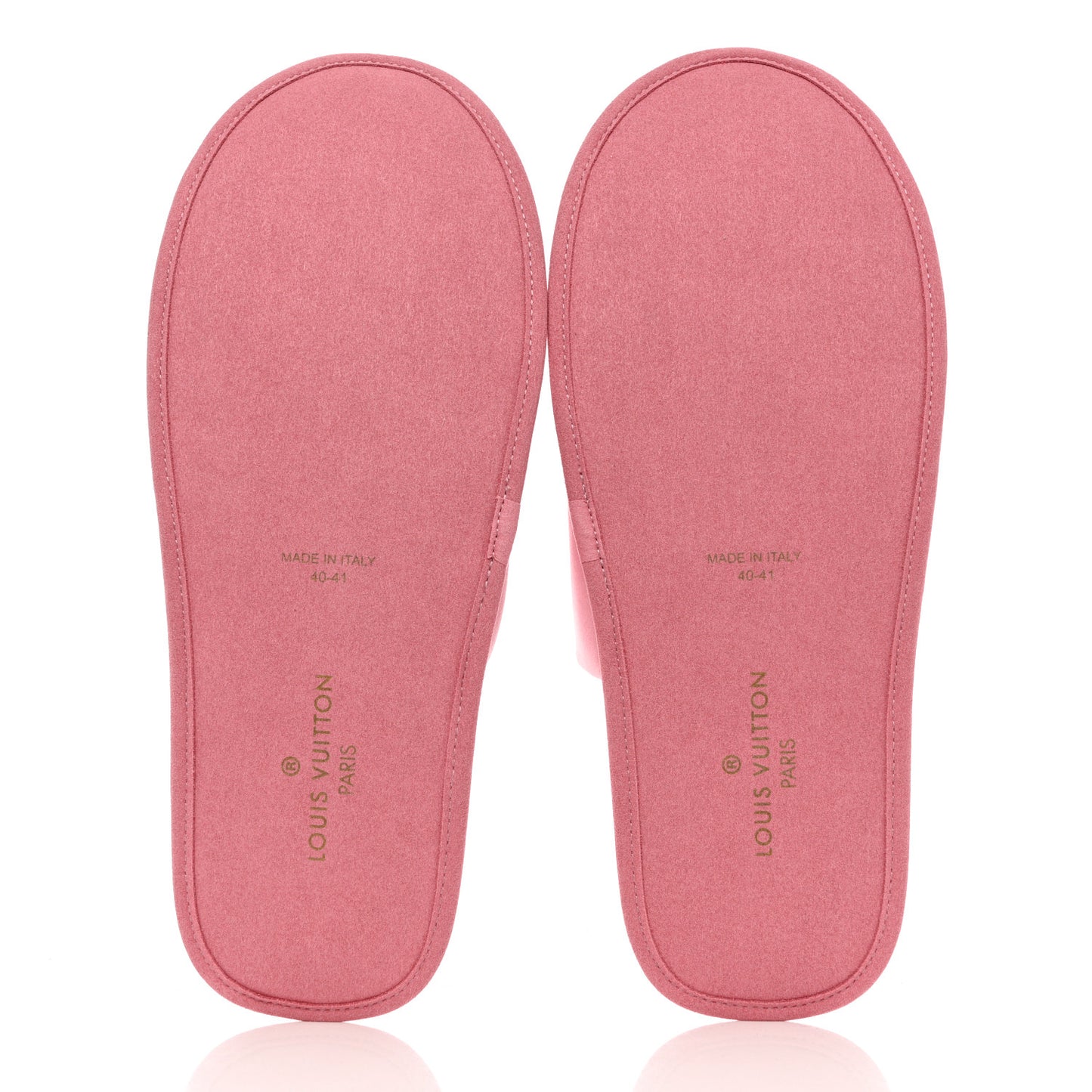 Satin LV Suite Flat Mule 40-41 Rose