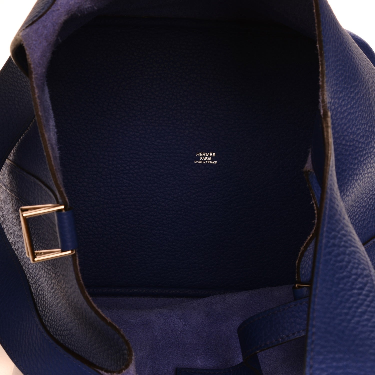 Hermes Taurillon Clemence Picotin Lock 26 GM Bleu Electrique 6 of 17