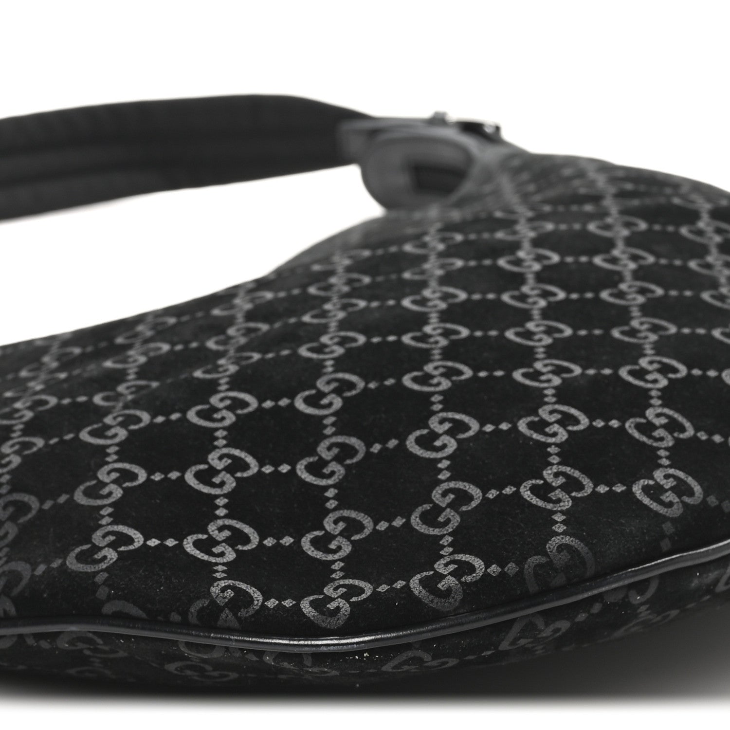 Gucci Suede Guccissima Hobo Black 9 of 10
