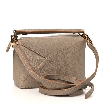 Loewe Soft Grained Calfskin Mini Puzzle Edge Bag Sand 3 of 10