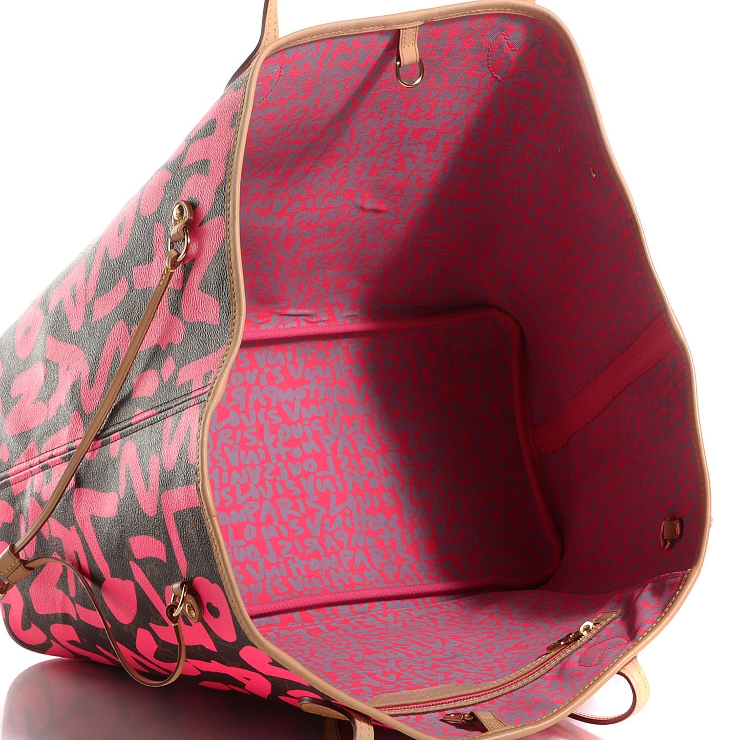 Monogram Graffiti Neverfull GM Fuchsia