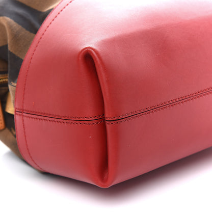 Fendi Pequin Cuoio Vegetale 2Bag Tobacco Rosso Blue Mirto Miele 7 of 25