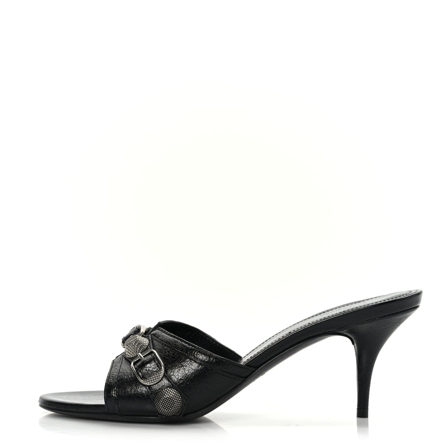 Agneau Arena Cagole 50mm Slide Sandals 38 Black