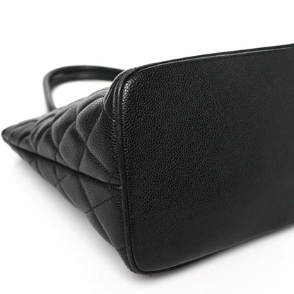 Chanel Caviar Quilted Medallion Tote Black 9 of 10