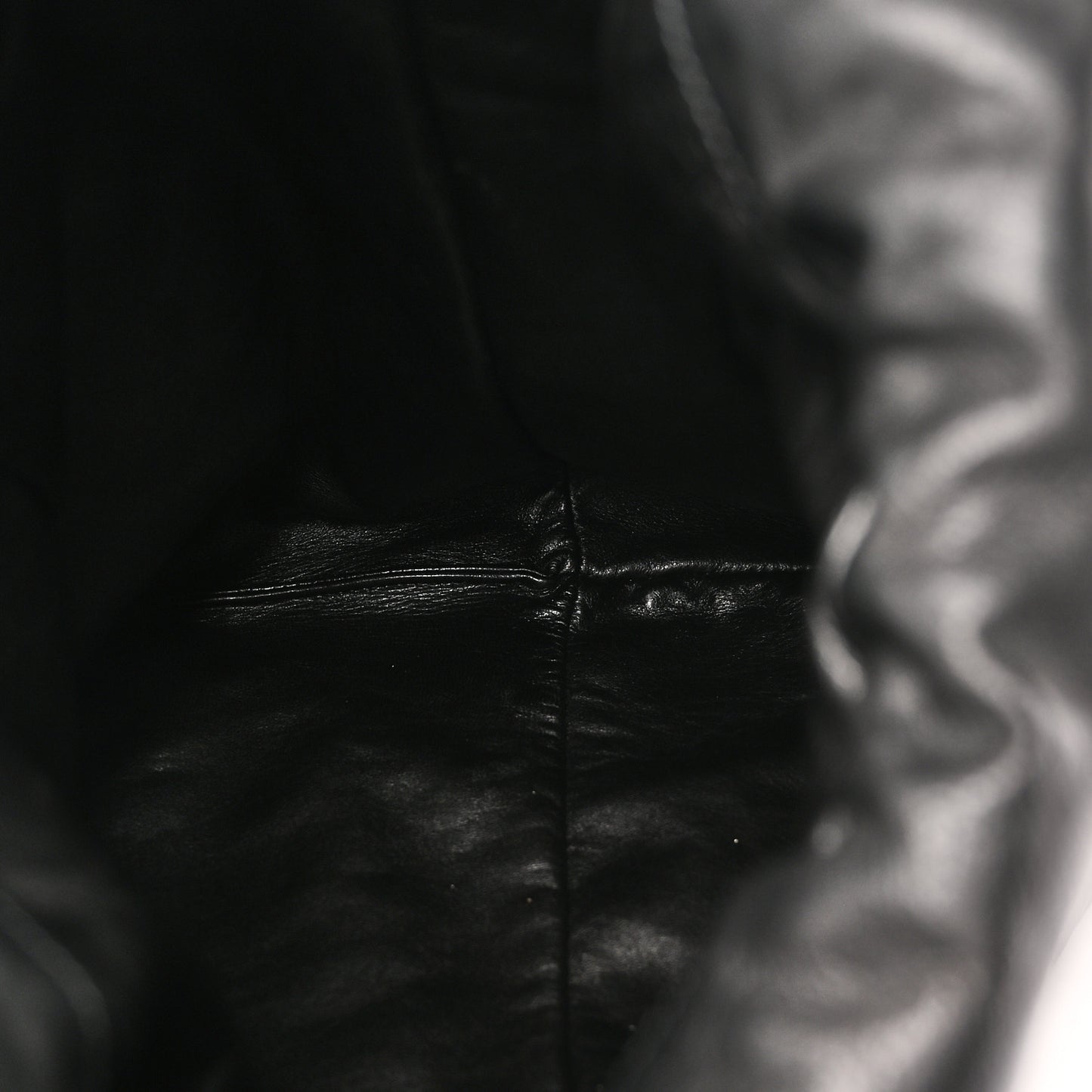Nappa Puffy Backpack Black