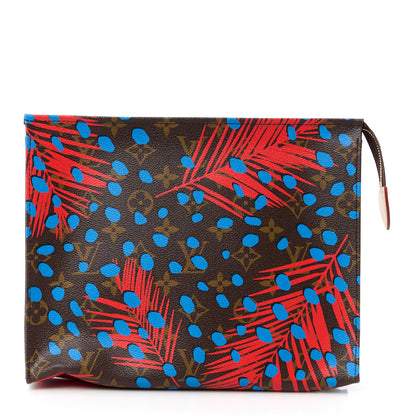 Louis Vuitton Monogram Jungle Dots Toiletry Pouch 26 Coquelicot Denim 1 of 11