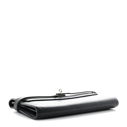 Hermes Epsom Kelly Longue Wallet Black 4 of 9