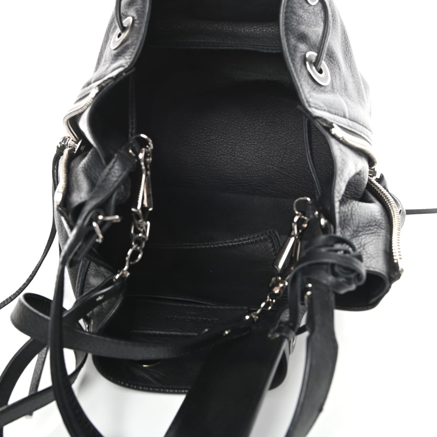Balenciaga Veau Papier Plate Small Bucket Bag Black 5 of 10