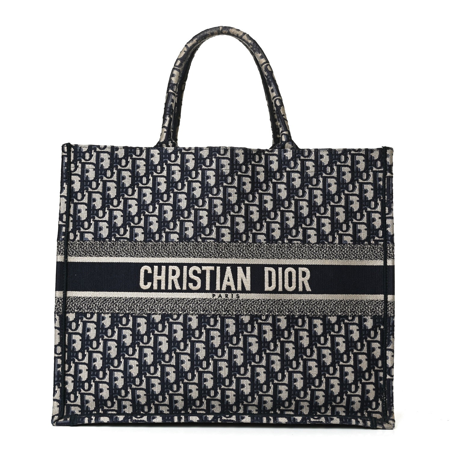 Christian Dior Oblique Book Tote Blue Multicolor 1 of 13