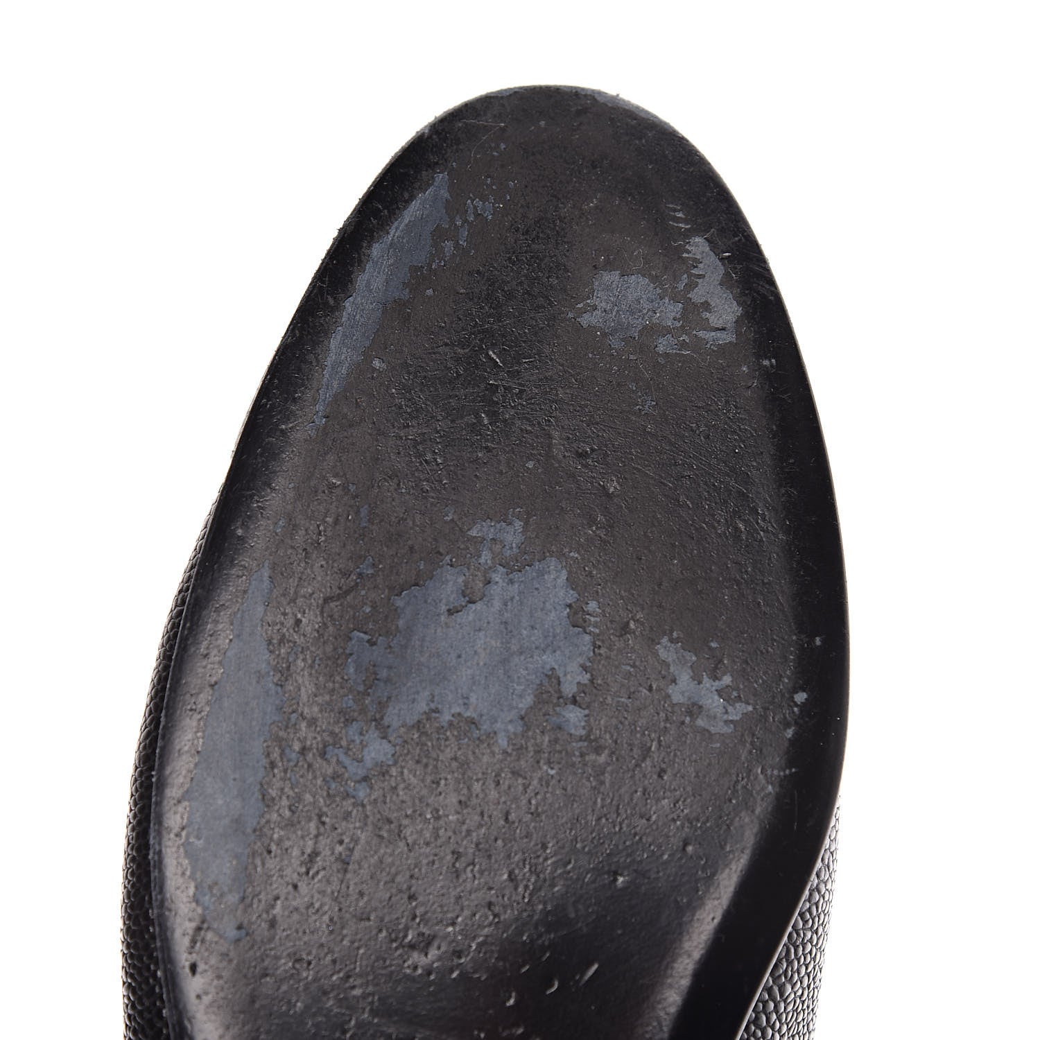 Chanel Caviar CC Cap Toe Ballerina Flats 42 Black 11 of 17