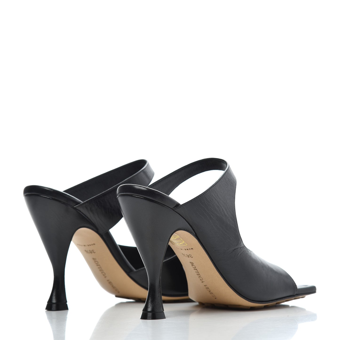 Nappa Crunch Lux Sandals 38.5 Black