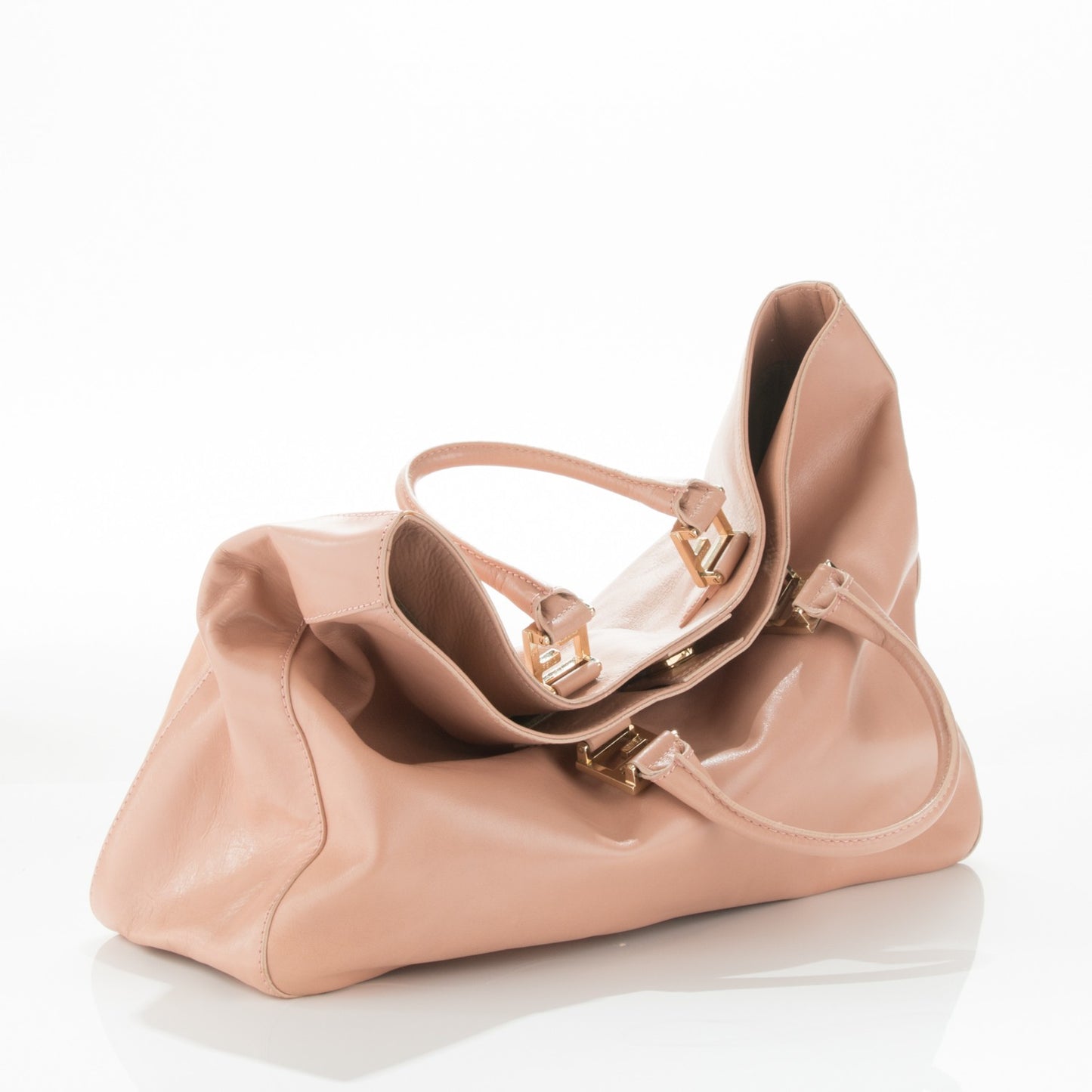 Calfskin Twins Tote Pink