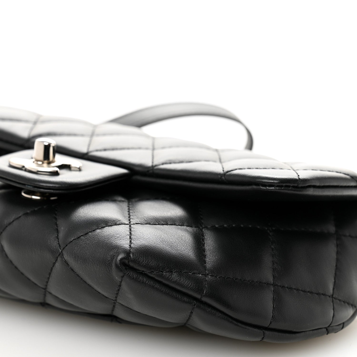 Chanel Calfskin Quilted CC Uniform Flap Belt Bag Black 10 of 10
