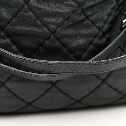 Chanel Iridescent Calfskin Quilted Relax CC Shoulder Bag Black 11 of 13
