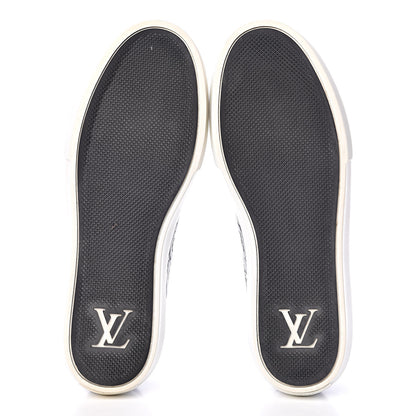 Louis Vuitton Calfskin Embossed Monogram Street Sneakers 8 Black 7 of 10