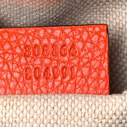 Gucci Pebbled Calfskin Small Soho Disco Bag Sun Orange 7 of 12
