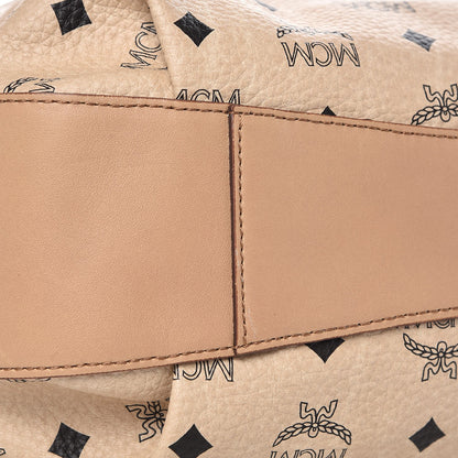 MCM Visetos Medium Drawstring Shopper Beige 17 of 20