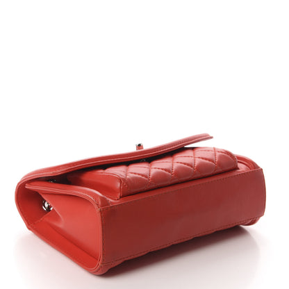 Chanel Lambskin Quilted Small Geometric Flap Red 3 of 9