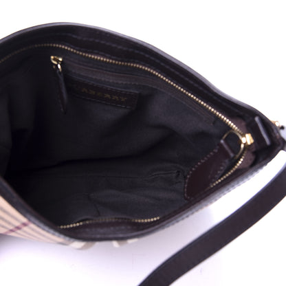 Burberry Haymarket Check Hartham Crossbody Chocolate 5 of 9
