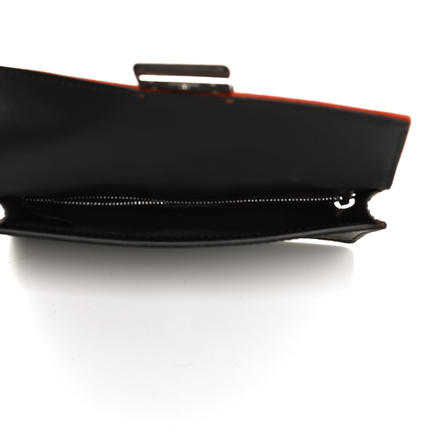 Fendi Glazed Fabric Cotton Vitello King Aura FF 1974 Baguette Belt Pouch Tobacco Moro Goji Ghianda 7 of 12