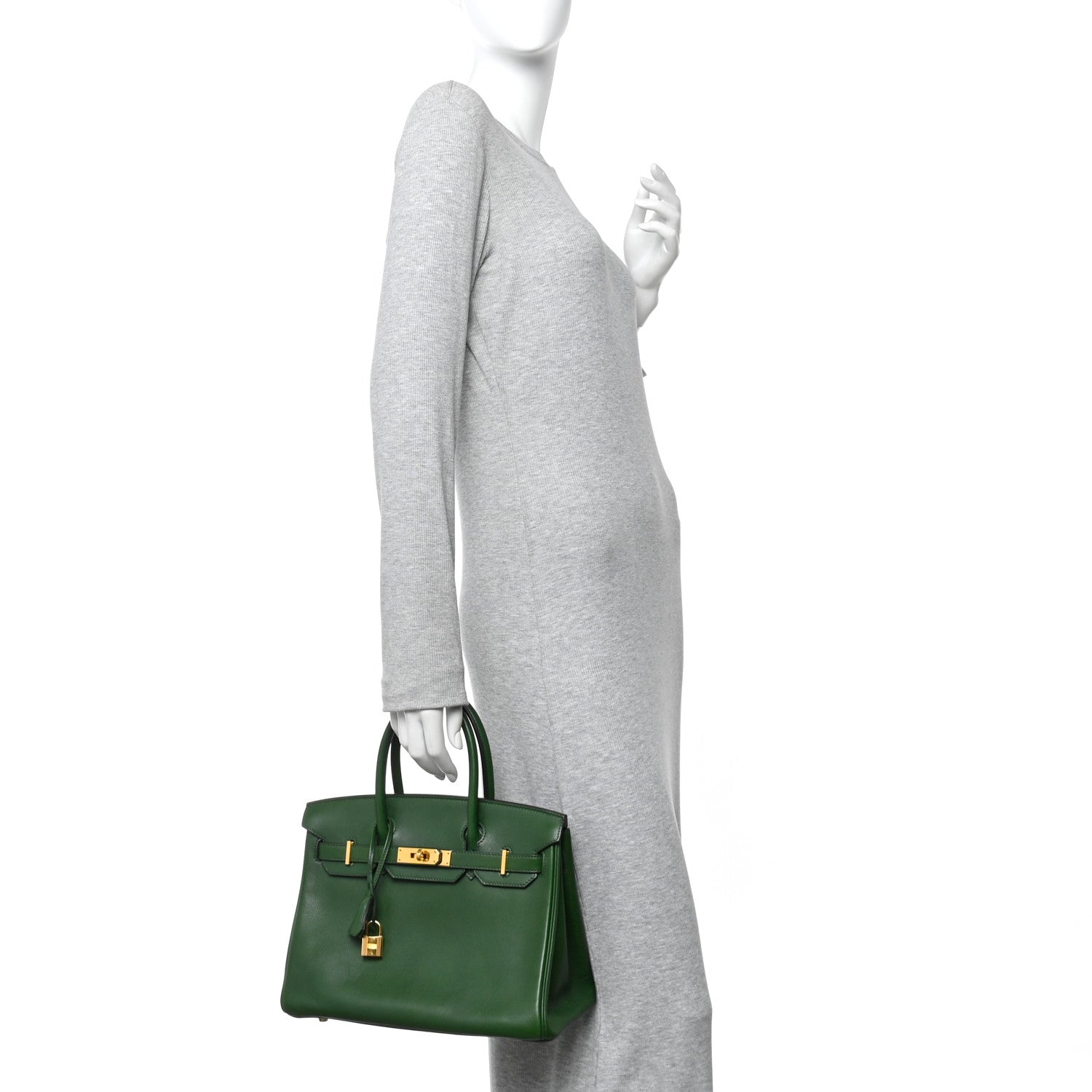 Hermes Evercolor Birkin 30 Vert Bengale 2 of 14