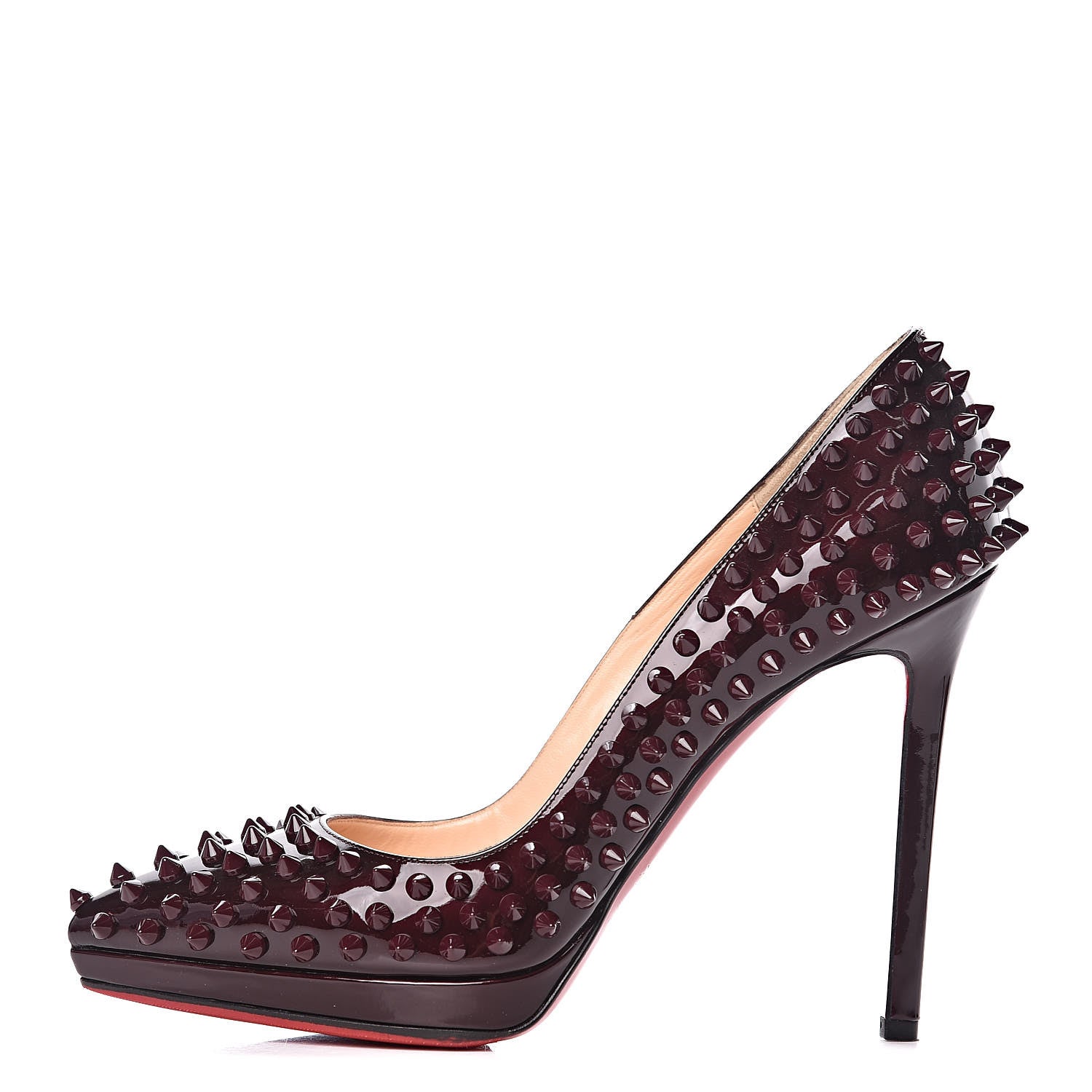 Christian Louboutin Patent Pigalle Plato Spikes 110 Pumps 38.5 Orthodoxe 1 of 11
