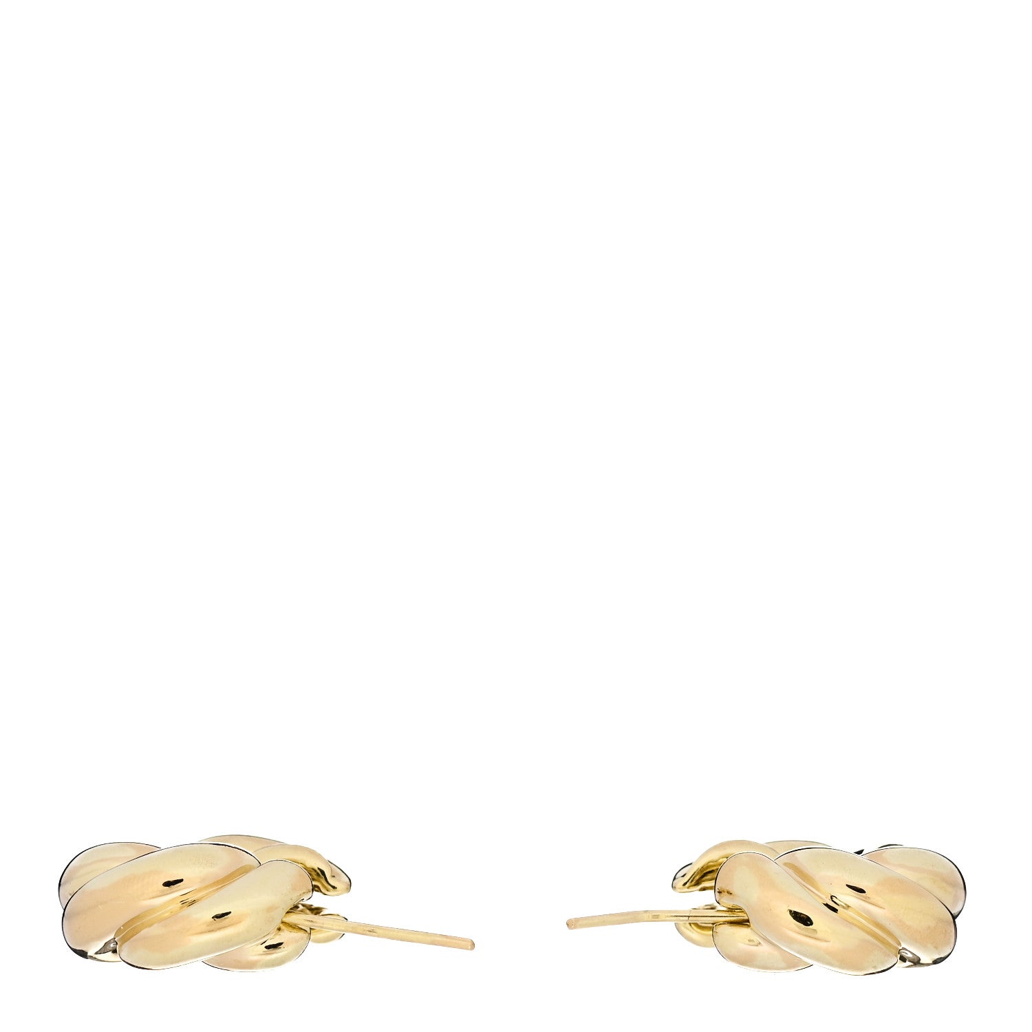 David Yurman 18K Yellow Gold 8mm Cable Classics Hoop Earrings 3 of 4