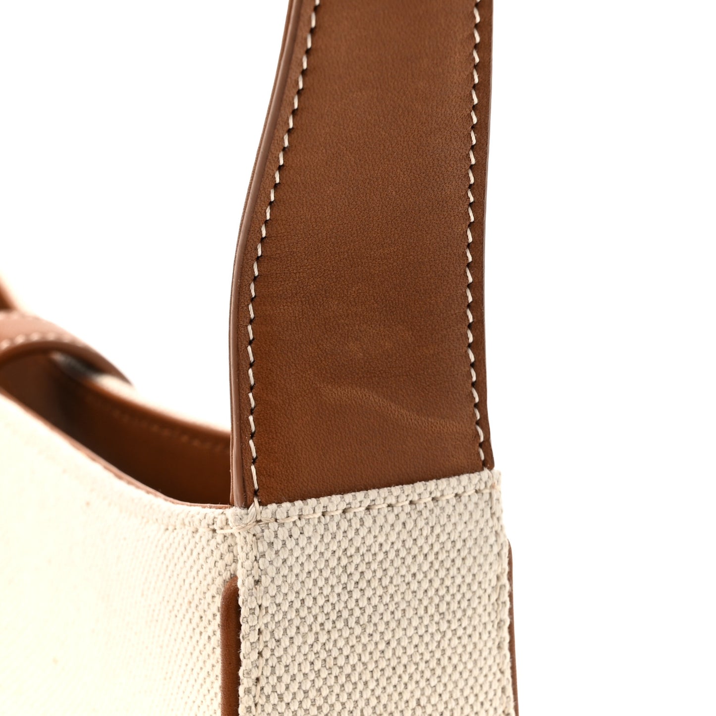 Smooth Calfskin Canvas Le 5 A 7 Hobo Natural Beige Brick