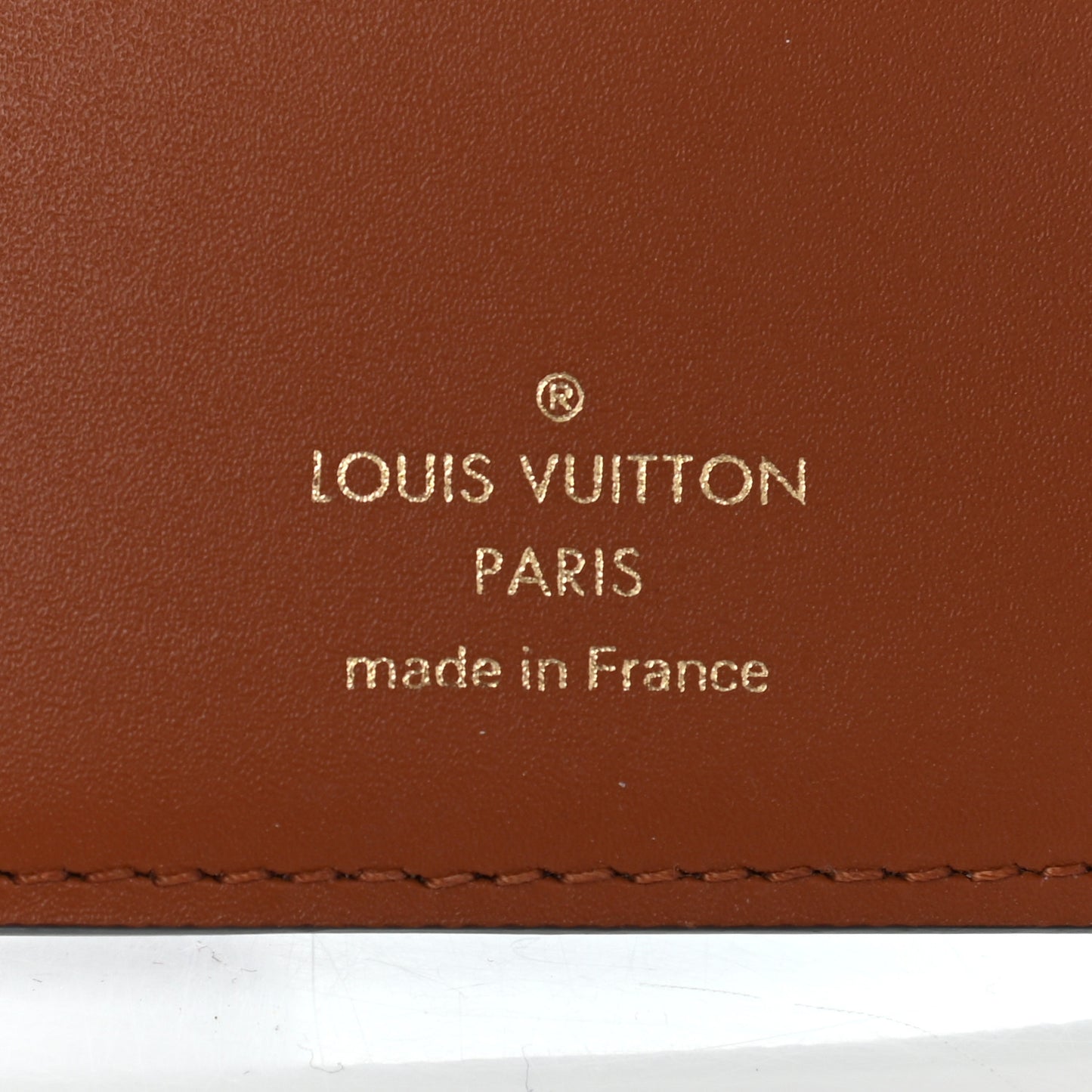 Monogram Flower Lock Compact Wallet Caramel