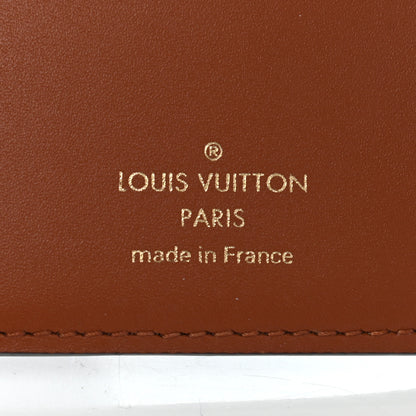 Louis Vuitton Monogram Flower Lock Compact Wallet Caramel 6 of 10