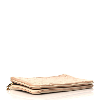 Louis Vuitton Empreinte Double Zip Pochette Beige Rose Creme 4 of 8