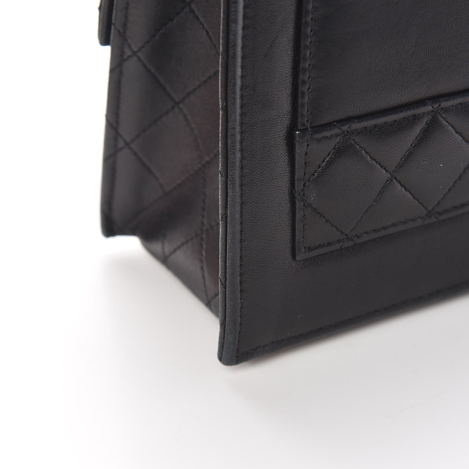 Chanel Lambskin Quilted Shoulder Flap Bag Black 22 of 34