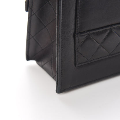 Chanel Lambskin Quilted Shoulder Flap Bag Black 22 of 34