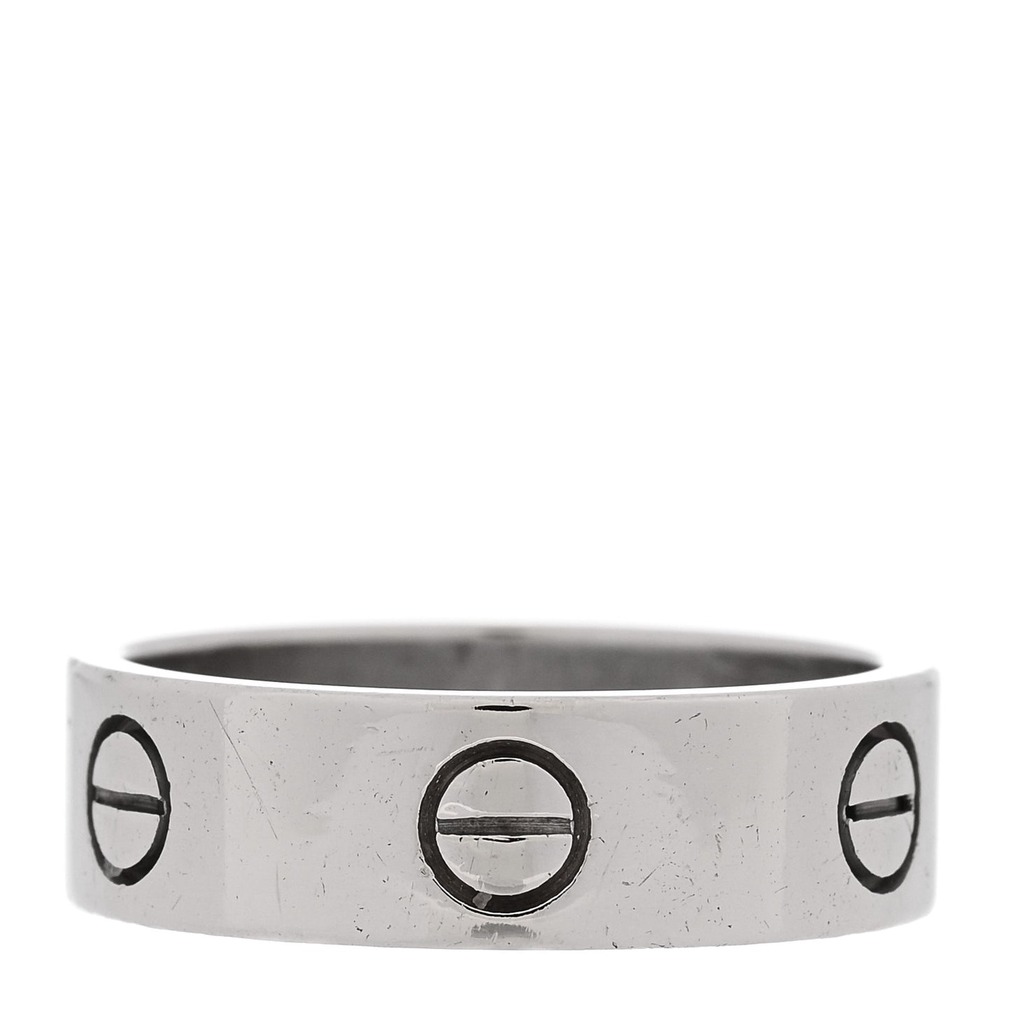 18K White Gold 5.5mm LOVE Ring 57 8