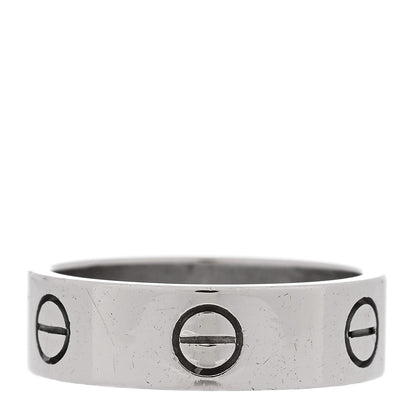 Cartier 18K White Gold 5.5mm LOVE Ring 57 8 1 of 5