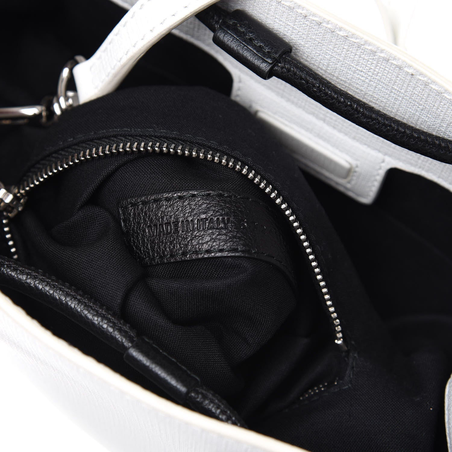 Balenciaga Squared Calfskin Logo Shopping Tote XXS White 9 of 13
