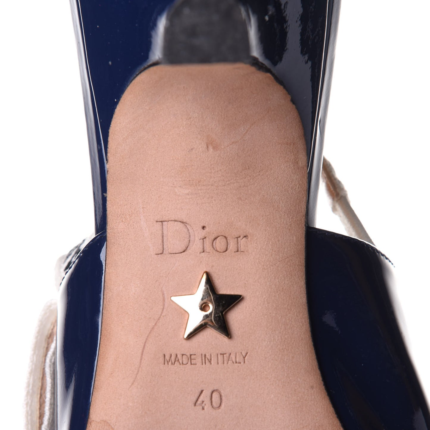 Patent Ribbon J'Adior Slingback 65mm Pumps 40 Blue