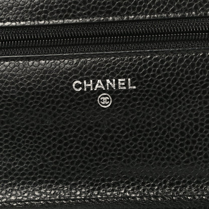 Chanel Caviar Quilted Wallet On Chain WOC Black 6 of 16