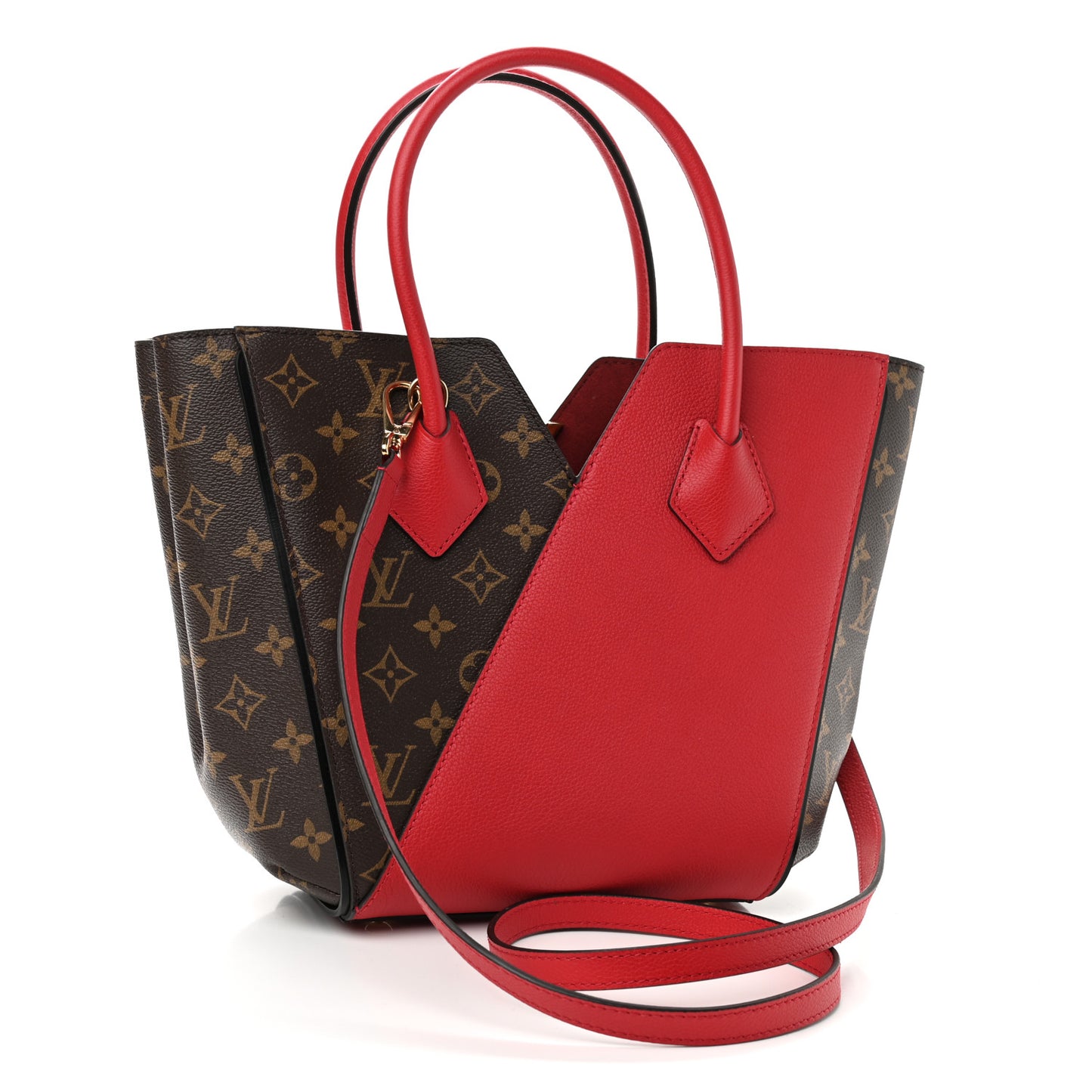 Calfskin Monogram Kimono Tote PM Cherry
