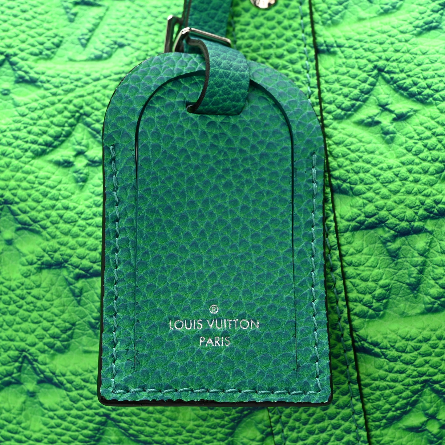Taurillon Illusion Keepall Bandouliere 50 Bleu Vert