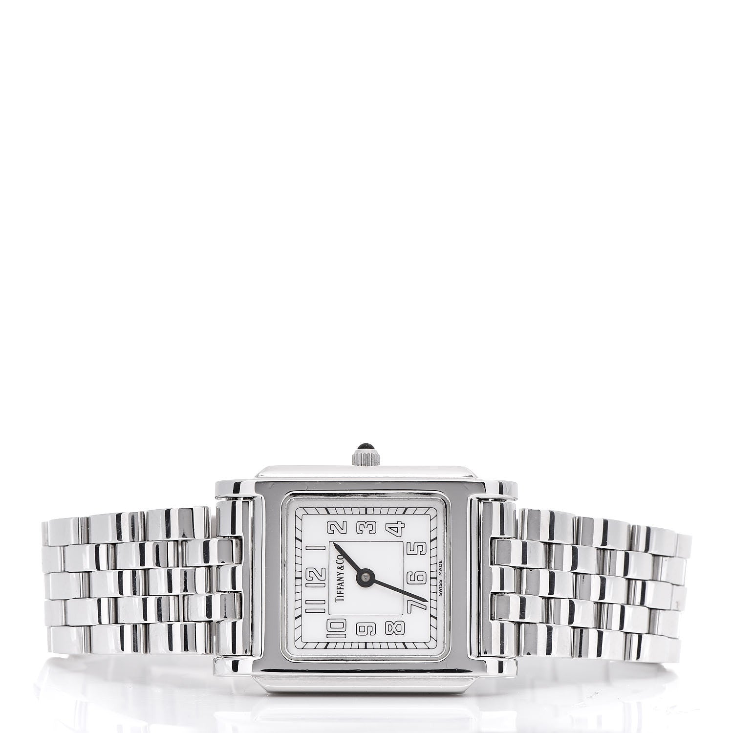 Tiffany Stainless Steel 24mm Classic Square Quartz Watch 3 of 7