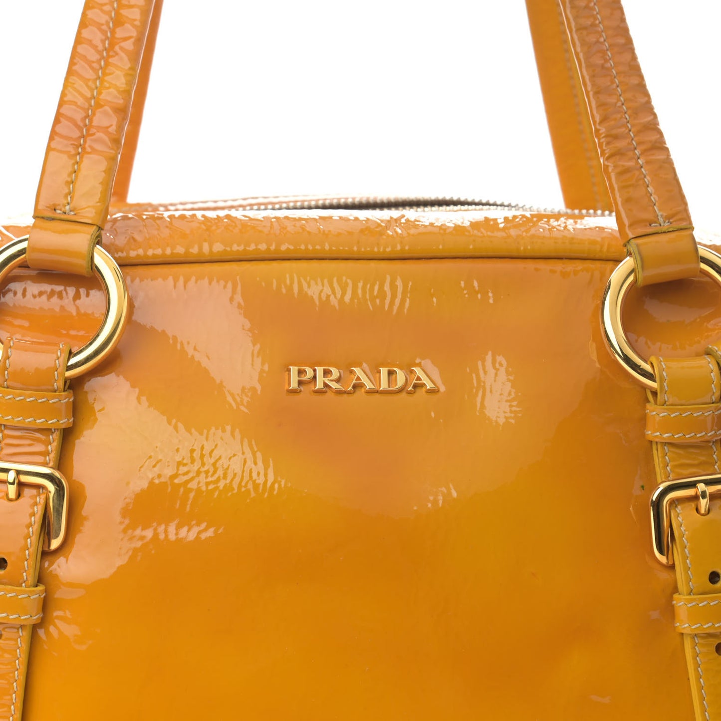 Vernice Naplak Shoulder Bag Giallo