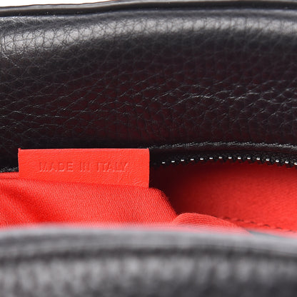 Christian Louboutin Grained Calfskin Studded Satchel Black 7 of 17