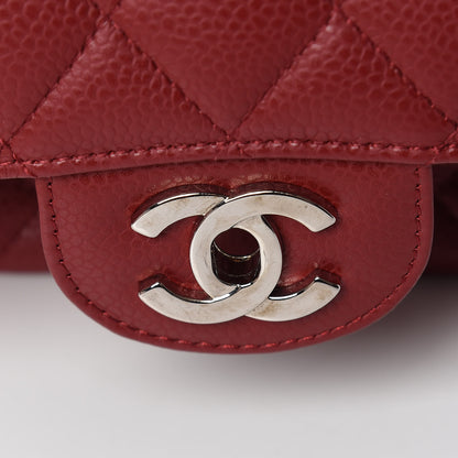 Chanel Caviar Quilted Medium Double Flap Red 18 of 19