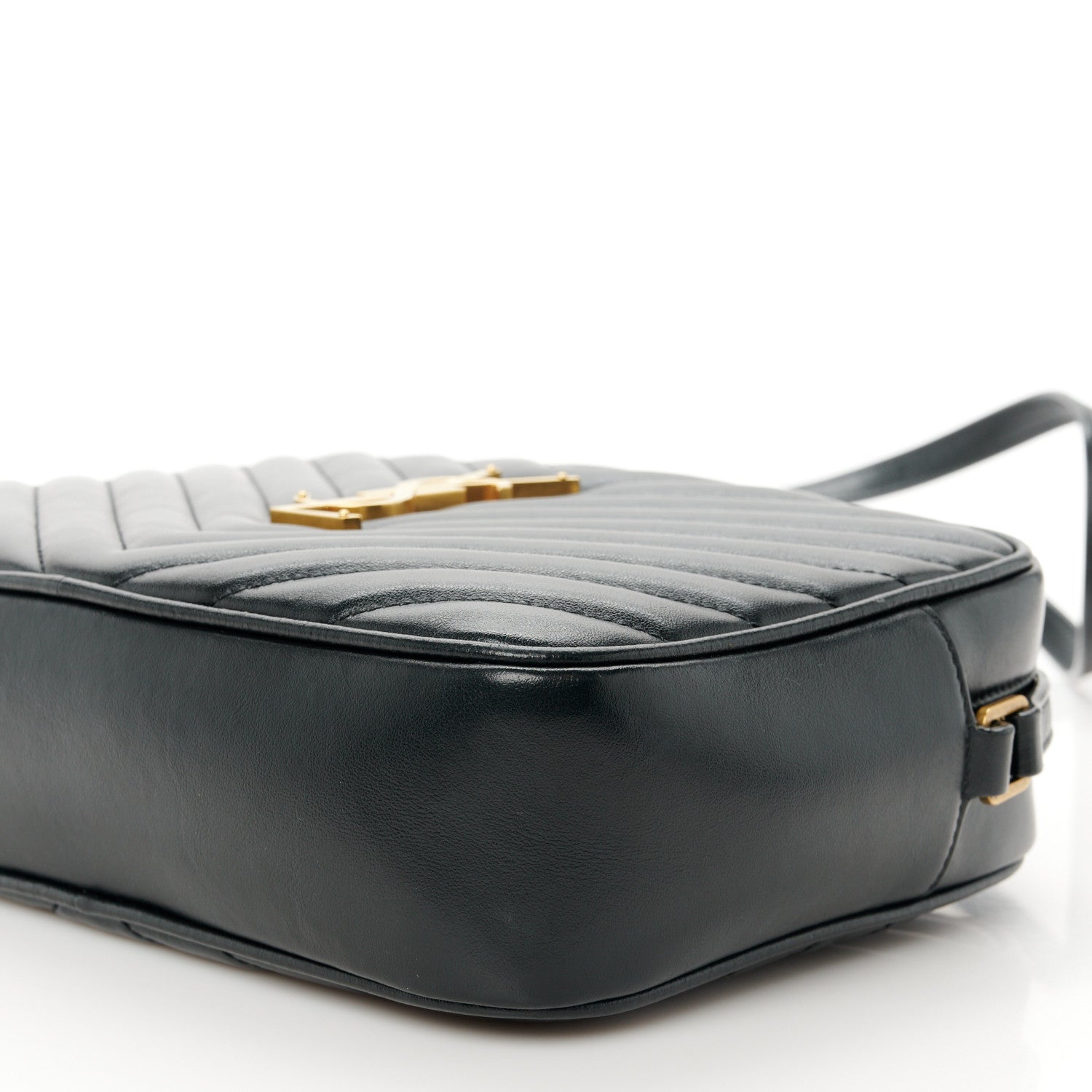Saint Laurent Calfskin Matelasse Monogram Lou Camera Bag Black 10 of 11