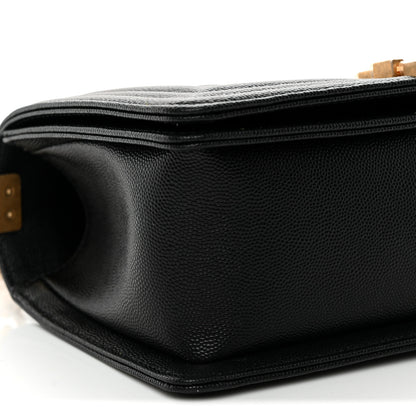 Chanel Caviar Quilted Medium Boy Flap Black 8 of 10