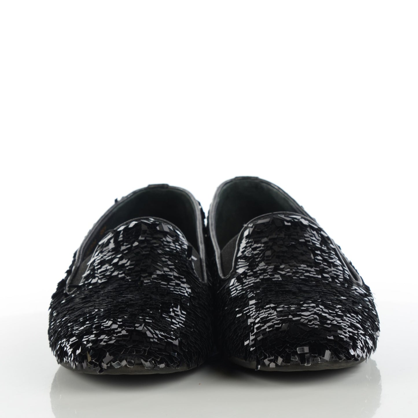 Sequin CC Loafers 36.5 Black