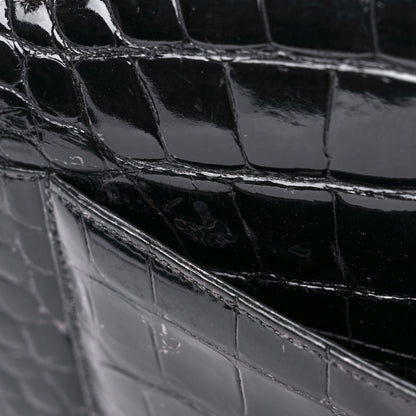 Chanel Alligator Jumbo Double Flap Black 15 of 16
