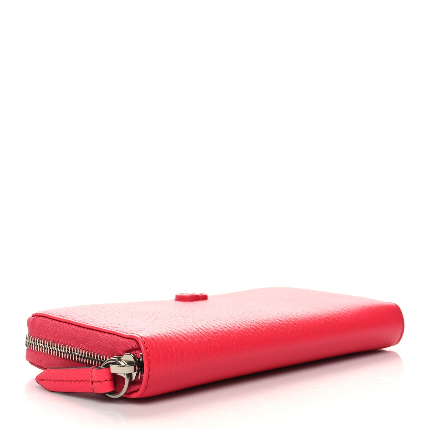 Dollar Calfskin Monochrome GG Marmont Zip Around Wallet Runway Coral